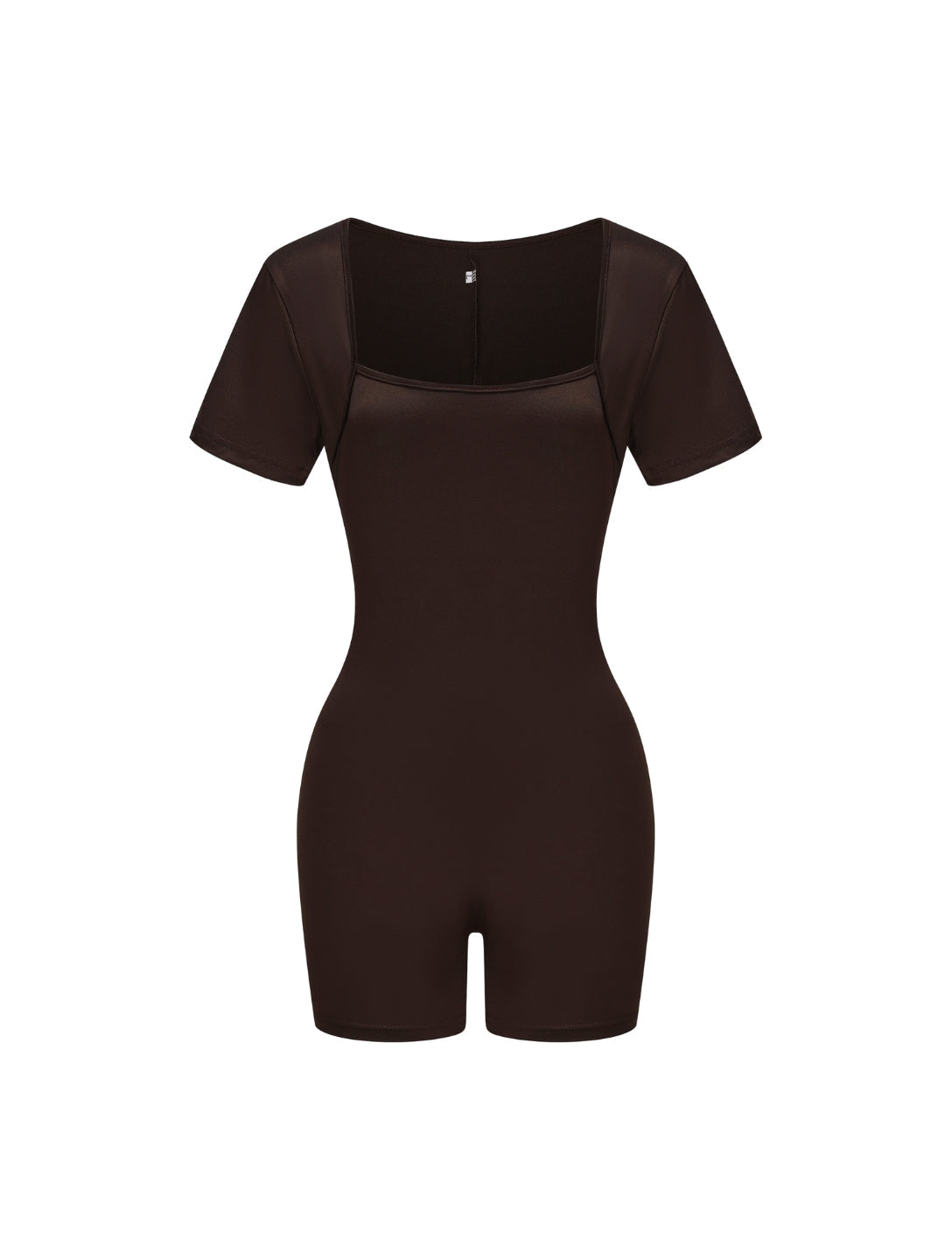 Square Neck Short Sleeve Jumpsuit - HeyShape