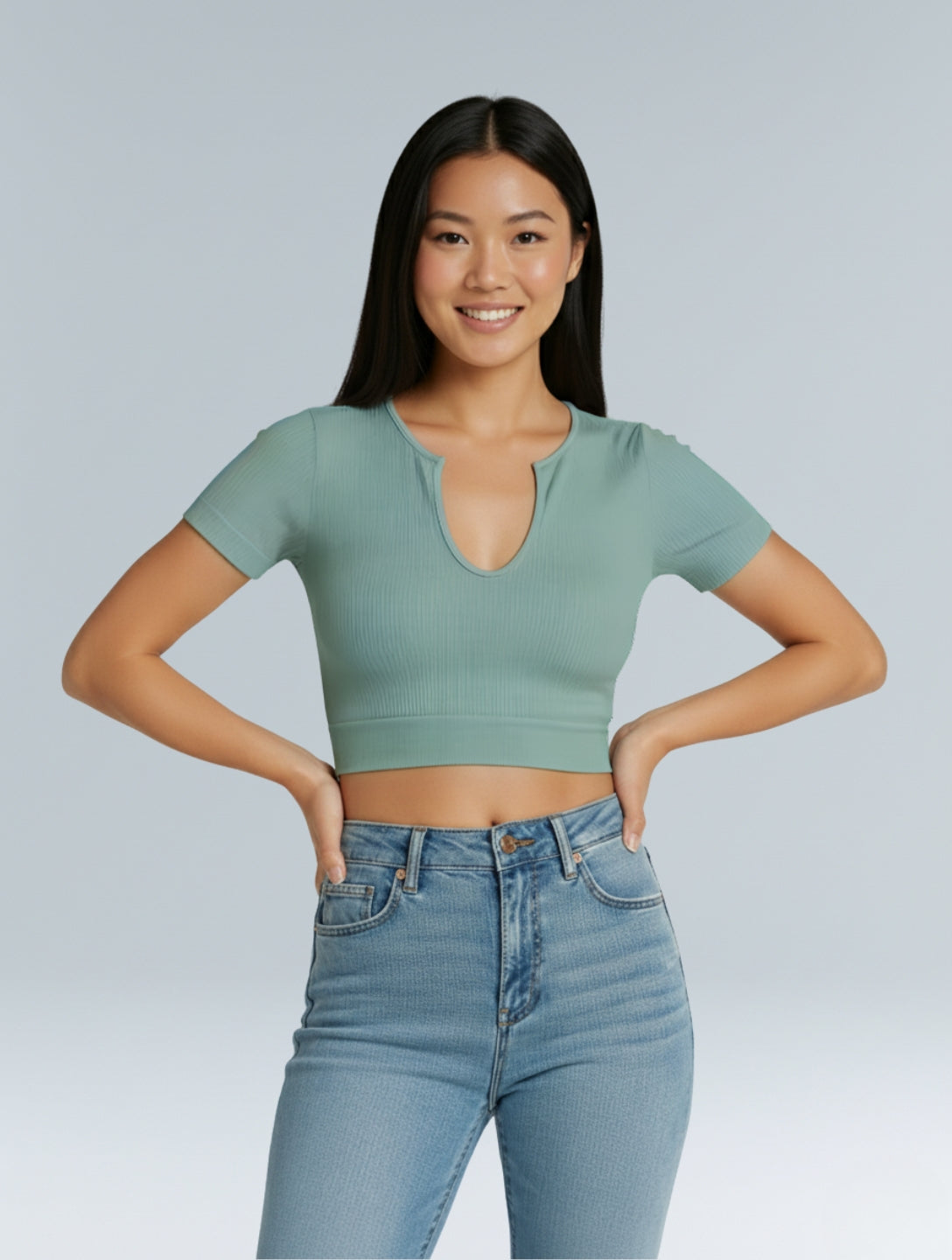 Shape me up Crop T-shirt - HeyShape